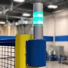 Ethernet stack light with voice alarm for ArcWorld welding cells