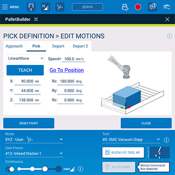 Pallet Builder for Yaskawa Smart Pendant