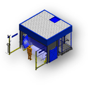 Fume exhaust hood option for ArcWorld welding cells